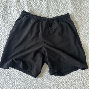 Lululemon Black Shorts with Liner Large